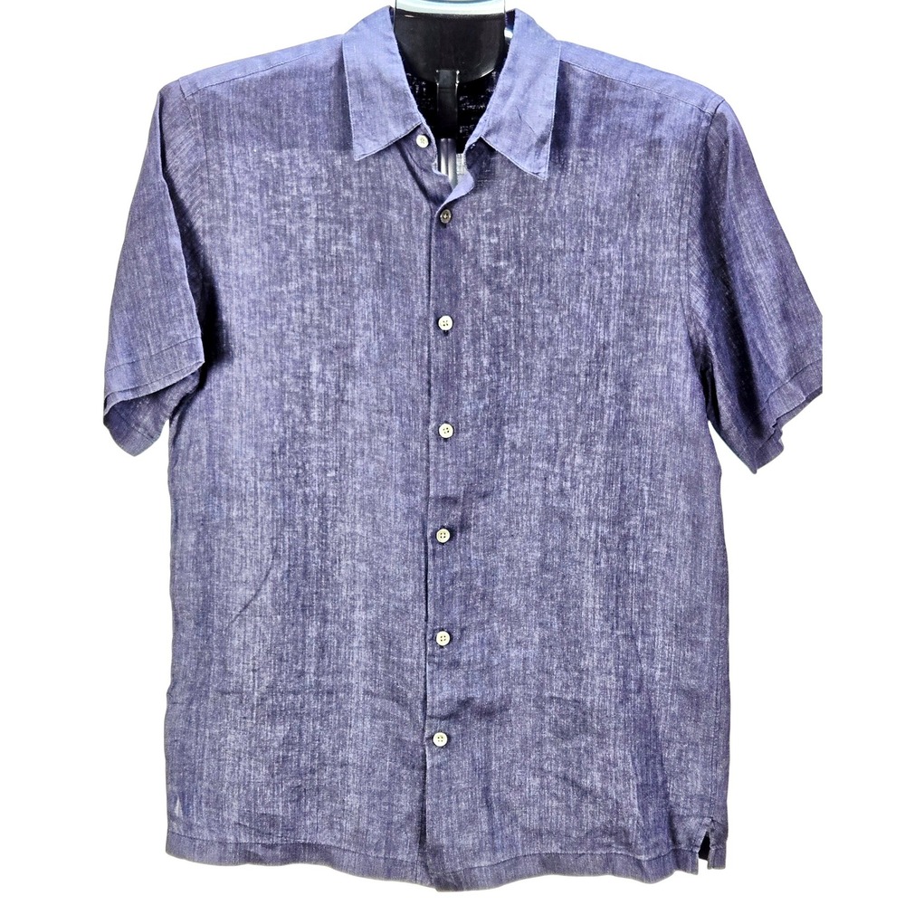 Men's Theory Size Small Irving SS Summer Linen Short Sleeve‎ Button Down Shirt